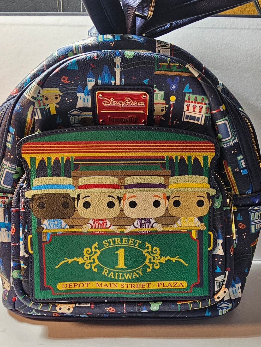 Disney Parks Dapper Dans Main Street USA Backpack By Loungefly. In very good con